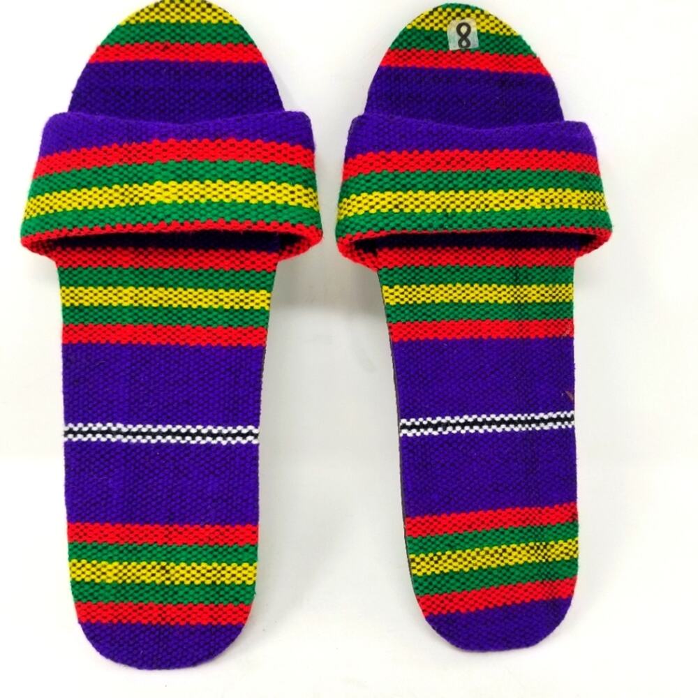 Bohemian Style Flip Flops‎ Sandals Aztec Hippie Gypsy Style Slip Ons NEW Size 8